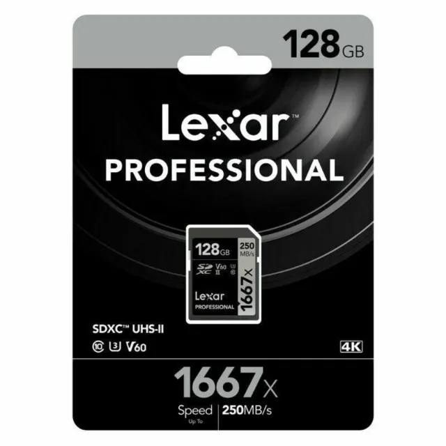 Lexar 雷克沙】全新極速128GB Professional 1667x SDXC UHS-II V60