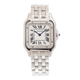 【Cartier 卡地亞】美洲豹中型晶鑽腕錶x27x37mm(W4PN0008)