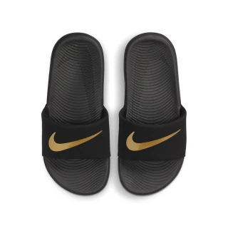 【NIKE 耐吉】拖鞋 大童 中童 童鞋 兒童 運動 KAWA SLIDE GS/PS 黑金 819352-003(3A5142)