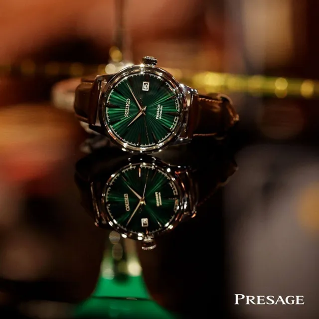 【SEIKO 精工】PRESAGE系列 調酒師 機械腕錶 錶 週年慶 雙11 (SRPD37J1/4R35-01T0M)
