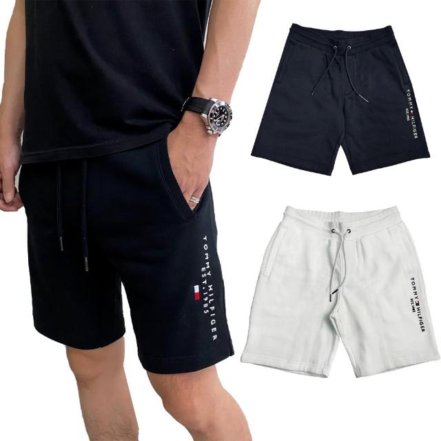 【Tommy Hilfiger】TOMMY 經典 素面小LOGO 短褲 1985 內刷毛(平輸品)