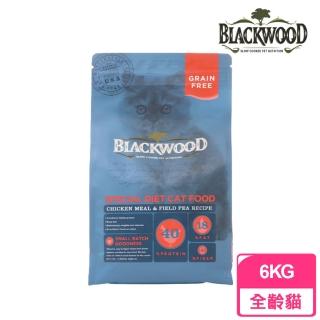 【BLACKWOOD 柏萊富】無穀全齡貓配方《雞肉+豌豆》6KG(貓飼料 貓乾糧)