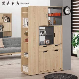 【PB FURNITURE 堡美傢俱】Meg簡約3.6尺雙面玄關櫃(兩件組/附活動隔板1片/鞋櫃/玄關鞋櫃/置物櫃/屏風櫃)