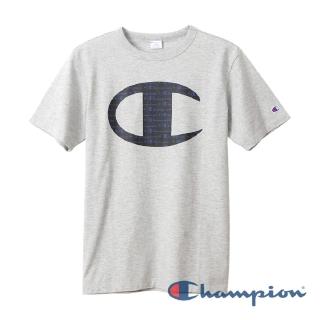 【Champion】官方直營-Campus C Logo短袖Tee-男(灰色)