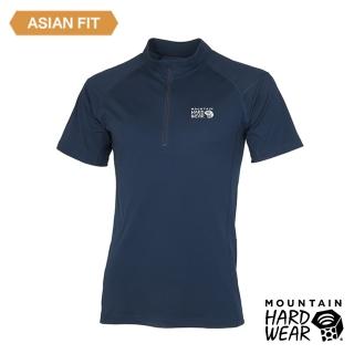 【Mountain Hardwear】Estero Short Sleeve Zip T Men 彈性快乾短袖拉鍊排汗衣 男款 海軍藍 #OE3331