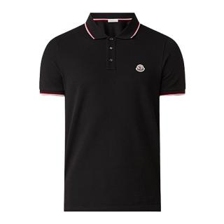 【MONCLER】男款 品牌LOGO 短袖POLO衫-黑色(S號、M號、L號、XL號、XXL號、XXXL號)