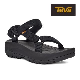 【TEVA】原廠貨 女 Hurricane XLT Ampsole 機能運動中厚底涼鞋/雨鞋/水鞋(黑色-TV1131270BLK)