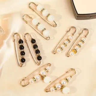 【茉家】百搭珍珠款領口腰圍調節別針(2入)