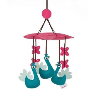 【3 Sprouts】轉轉吊飾 親子良品(土耳其藍孔雀)