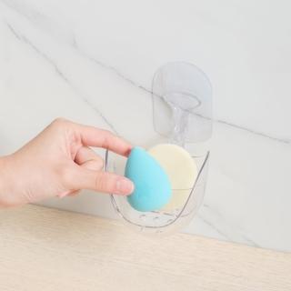 【UdiLife】hold掛 可瀝水多用途置物架(透明收納 無痕貼 免鑽孔 壁掛置物 瀝水架 收納架 浴室 收納)