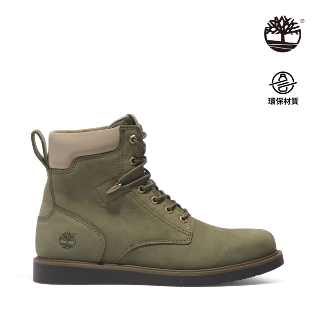 Timberland 男款深綠色磨砂革休閒靴(A5Y19991)