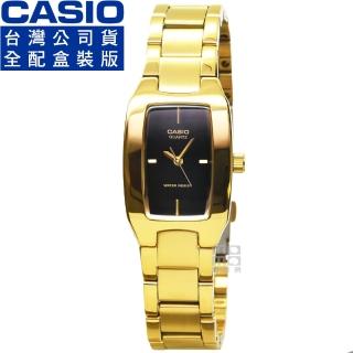 【CASIO 卡西歐】卡西歐酒桶石英鋼帶女錶-金色(LTP-1165N-1C 臺灣公司貨全配盒裝)