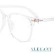 【ALEGANT】輕感舒適質感TR90輕量空輕透方框UV400濾藍光眼鏡(星原的交織獨白/透明方框抗藍光眼鏡)