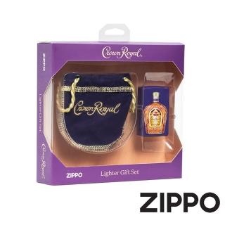 【Zippo官方直營】皇冠威士忌聯名款防風打火機、布質提包套裝組(美國防風打火機)
