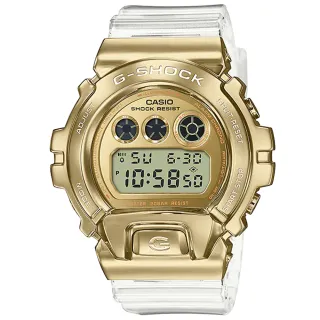 【CASIO 卡西歐】卡西歐G-SHOCK 金屬電子錶-金(GM-6900SG-9 台灣公司貨)