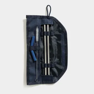 【United by Blue】防潑水吸管收納包組 Straw Kit 814-093 素色款(休閒 旅遊 居家 撥水 環保吸管 餐具)