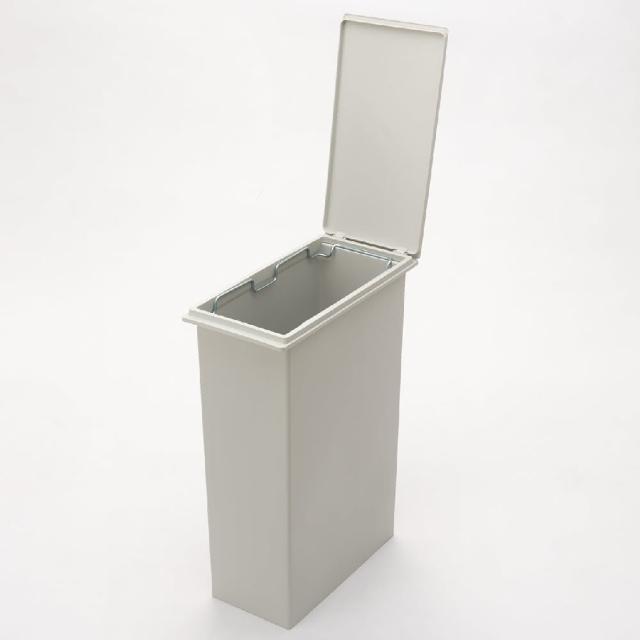 【MUJI 無印良品】PP上蓋可選式垃圾桶/大/30L袋用/縱開式