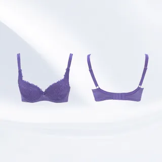 【Swear 思薇爾】花思系列B-E罩蕾絲包覆女內衣(月荷紫)_出清品
