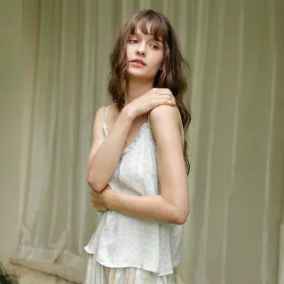 【SiOHER 熹歐禾】單套組 現貨 綠瀅無袖吊帶居家套裝(女睡衣/性感睡衣/睡裙)