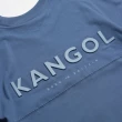 【KANGOL】短袖 短T 藍紫 落肩 背後立體LOGO字樣 袋鼠 棉 男(6225102082)