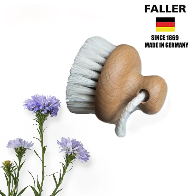 【FALLER 芙樂】德國製天然馬毛深層臉部清潔刷(厚刷/沐浴按摩美容潔顏/雙11)