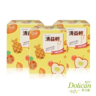 即期品【多立康】清益輕蔬果雙酵益生菌 好菌升級版30包X3(蔬果酵素/添加木寡糖/維生素C)