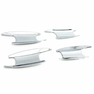 【IDFR】Benz 賓士 GLC X253 SUV 2015-2018 鍍鉻銀 車門防刮門碗 內襯保護貼片(防刮門碗 內碗 內襯)