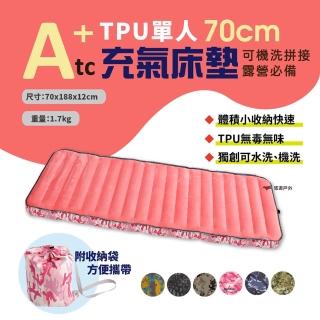 【ATC】TPU組合充氣床墊70cm_迷彩色(悠遊戶外)