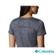 【Columbia 哥倫比亞 官方旗艦】女款- OFZ 涼感快排短袖上衣-深藍(UAK35110NY / 2022年春夏商品)