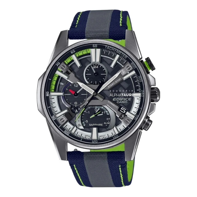 【CASIO 卡西歐】Scuderia AlphaTauri聯名限量 EDIFICE系列(EQB-1200AT-1A)