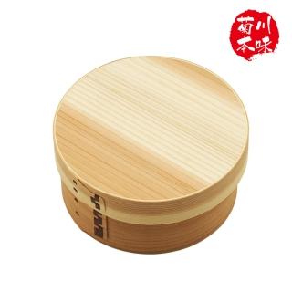【菊川本味】柳杉便當盒-圓-15.2cm(木盒 飯盒 木餐盒 便當盒 收納盒 懷舊木盒 圓形木盒)
