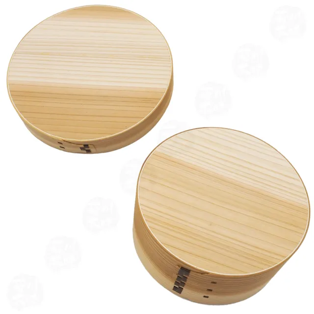 【菊川本味】柳杉便當盒-圓-15.2cm(木盒 飯盒 木餐盒 便當盒 收納盒 懷舊木盒 圓形木盒)