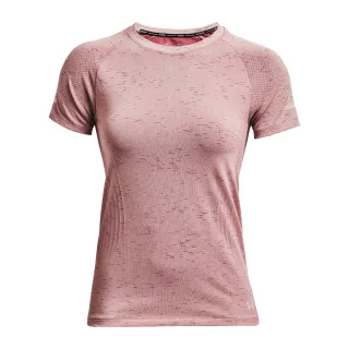 【UNDER ARMOUR】UA 女 Seamless 短袖T-Shirt _1365626-676(粉)