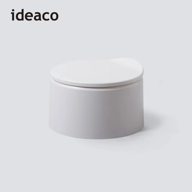 【IDEACO】日本ideaco 圓形桌邊按壓式垃圾桶-2.2L-3色可選(廚餘桶/垃圾桶附蓋/附蓋子/桌上型/PP垃圾桶)
