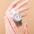【CITIZEN 星辰】LADYS心動羅馬假期光動能藍寶石不鏽鋼錶款女錶 35mm玫瑰金(EM0973-55A)
