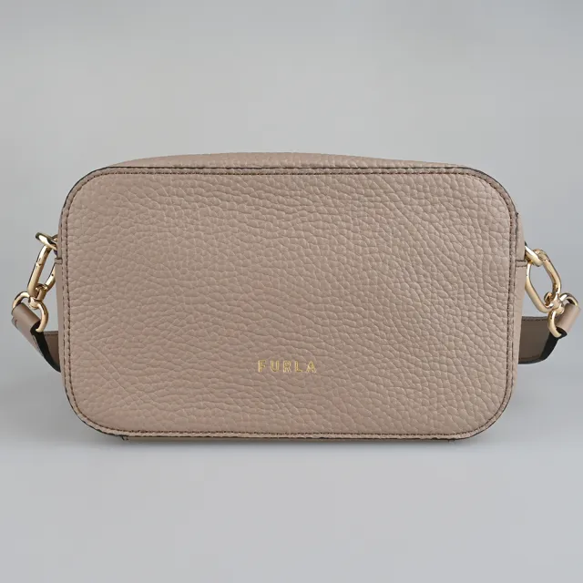 【FURLA 芙拉】PRIMULA拱門設計標誌全皮斜背包(MINI/黑)