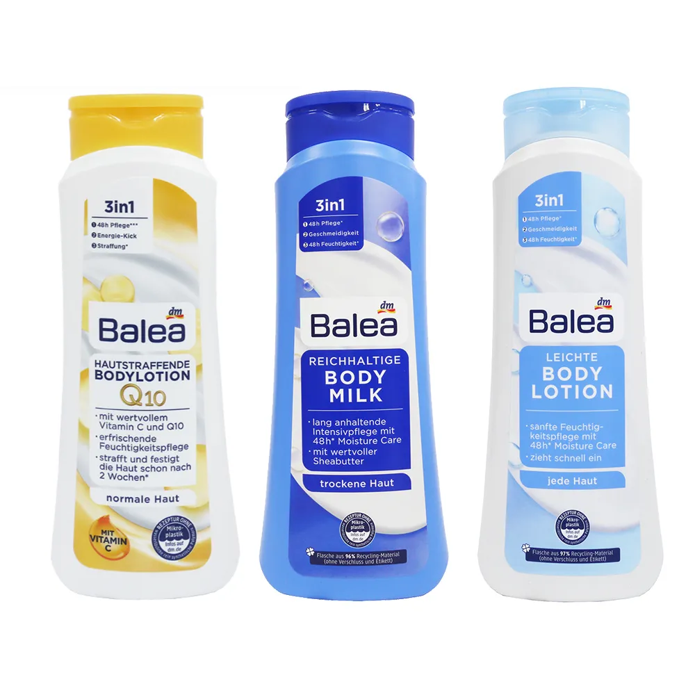 【德國原裝 Balea】48H 深層滋潤 身體乳 400ml(3入組)