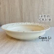 【Ciao Li 僑俐】北歐獅子22.5深盤+蛋糕盤兩入組(日本萌萌美濃燒組合 陶瓷餐瓷)