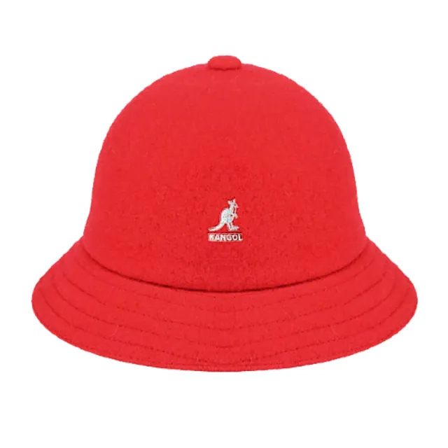 【KANGOL】品牌LOGO 紅色漁夫帽(S號)