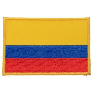 【A-ONE 匯旺】哥倫比亞 布藝布標貼紙 熱燙燙貼 背膠胸章 Flag Patch布章 熱燙燙布