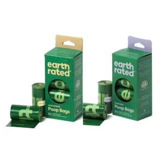 【Earth Rated莎賓】環保撿便袋-補充盒 〈8捲裝 120抽〉-2入組(寵物環境清潔)