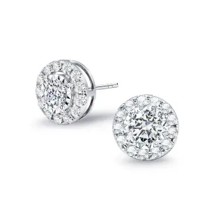 【King Star】GIA 60分/D/VVS2 天然鑽石耳環 雙用設計款(3Excellent極優 八心八箭)