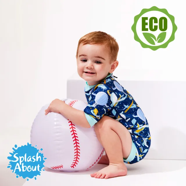 【Splash About 潑寶】嬰兒 尿布褲 連身 防曬 抗UV-翱翔熱氣球(嬰兒泳褲)