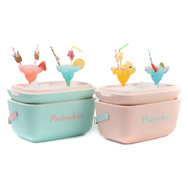 【Polarbox】西班牙 20L復古經典網美愛用多功能攜帶式露營野餐保冰盒-多色可選(保冰桶、野餐盒、長效保冰)