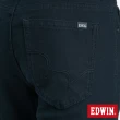 【EDWIN】男裝 JERSEYS 迦績EDGE窄直筒色褲(黑色)
