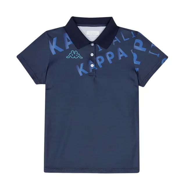 【KAPPA】義大利女吸濕排汗速乾女生POLO衫(丈青 321H25WB29 台灣製)