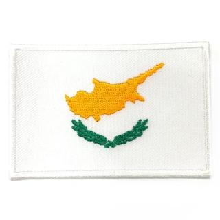 【A-ONE 匯旺】塞普勒斯 國旗布藝徽章 背膠揹包貼 Flag Patch立體繡貼 熨斗士氣章