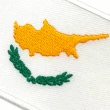 【A-ONE 匯旺】塞浦路斯 國旗布藝徽章 背膠背包貼 Flag Patch立體繡貼 熨斗士氣章