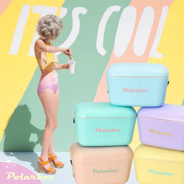 【Polarbox】西班牙 20L流行時尚網美愛用多功能攜帶式露營野餐保冰盒-多色可選(野餐盒、保冰桶、長效保冰)