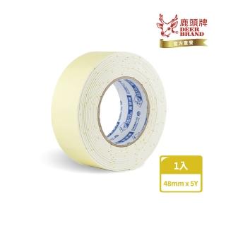 【DEER BRAND 鹿頭牌】泡棉雙面膠帶48mm x 5Y